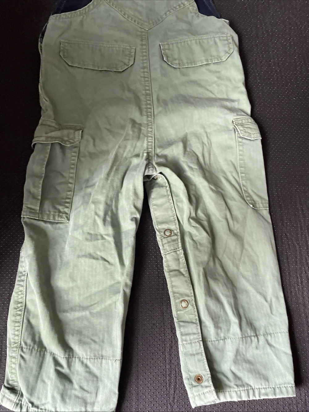 OshKosh B'gosh Light Green Kids Cargo Overalls